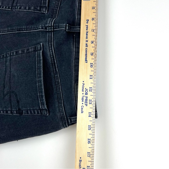 American Eagle Black Lace Denim Shorts Super Super Stretch Hi-Rise Short 0257 - Picture 7 of 7